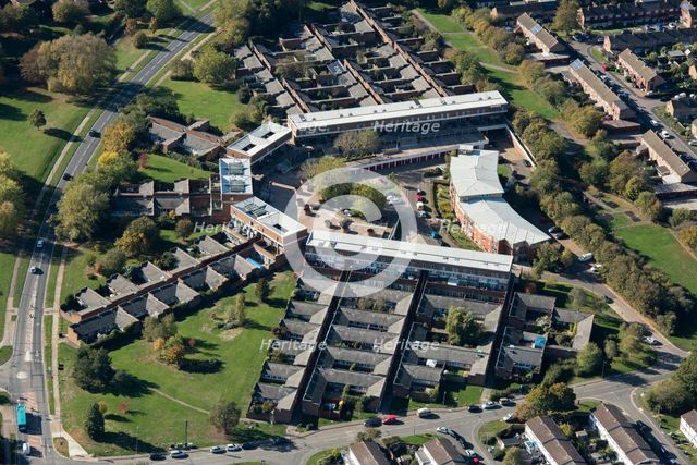 Bishopsfield, aka the Kasbah, an award winning housing estate in Harlow, Essex, 2018. Creator: Damian Grady.