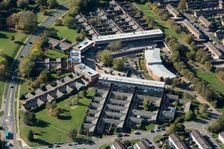 Bishopsfield, aka the Kasbah, an award winning housing estate in Harlow, Essex, 2018. Creator: Damian Grady