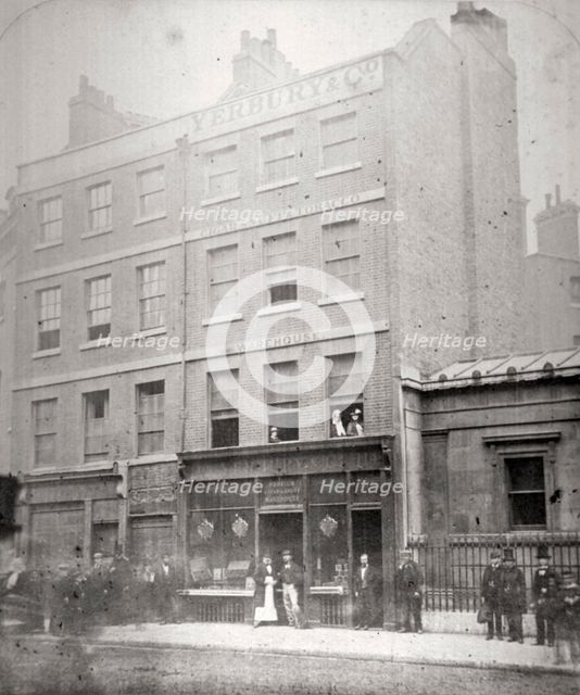 Bishopsgate, City of London, 1862. Artist: Anon