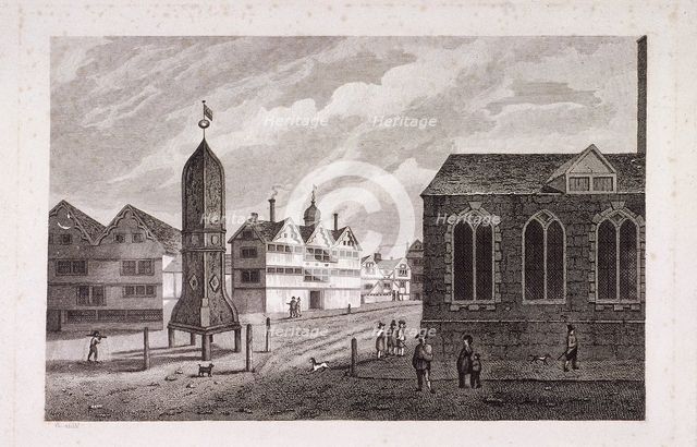 Bishopsgate, London, 1814. Artist: Anon