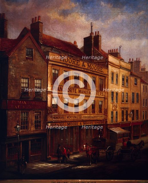 Bishopsgate, London, in 1871, (1872). Artist: Walter Riddle