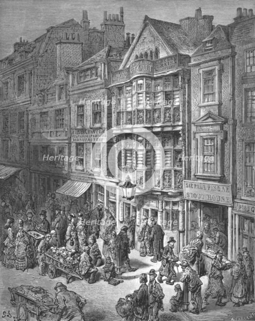 'Bishopsgate Street', 1872.  Creator: Gustave Doré.