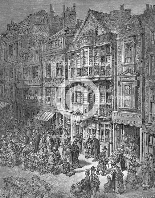 'Bishopsgate Street', 1872. Artist: A Sargent