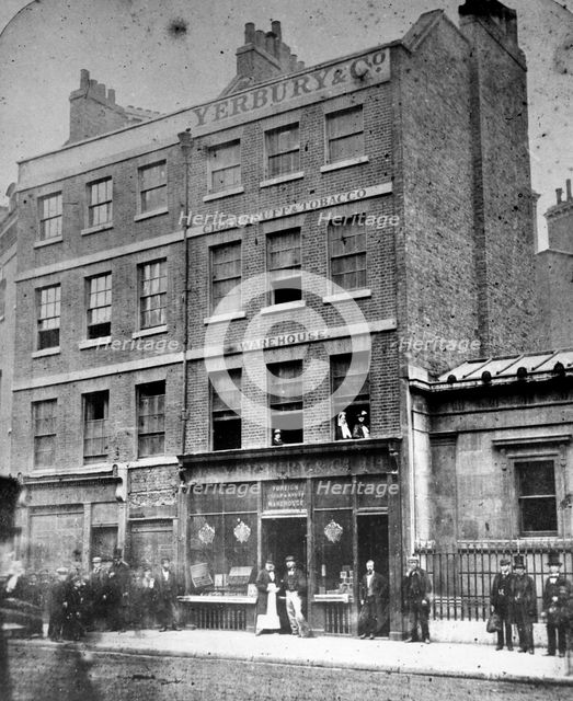Bishopsgate Street, London, 1862. Artist: G Barnes
