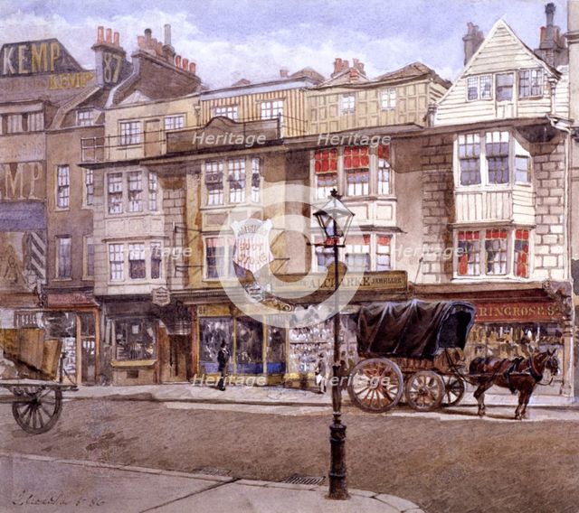 Bishopsgate (Street), London, 1886. Artist: John Crowther