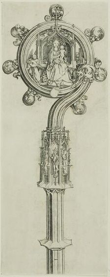 Bishop's Crosier, 1475/80. Creator: Martin Schongauer