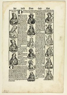 Bishops, Prophets, and Kings from Schedel Weltchronik (Schedel's World History)..., 1929. Creators: Unknown, Johann Schönsperger the Elder, Hartmannus Schedel, Wilhelm Ludwig Schreiber