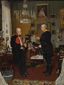 Bismarck and Emperor William I, 1877. Creator: Siemenroth, Konrad (1854-1915)