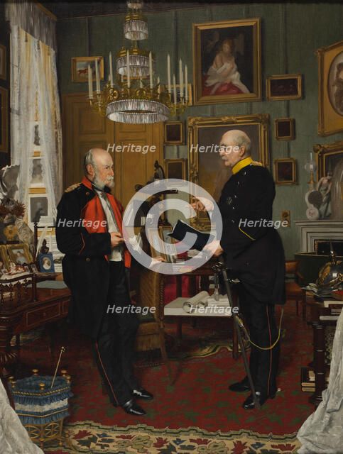 Bismarck and Emperor William I, 1877. Creator: Siemenroth, Konrad (1854-1915).