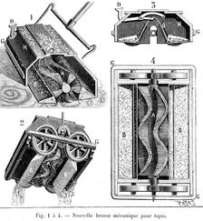 Bissell carpet sweeper, American, c1887