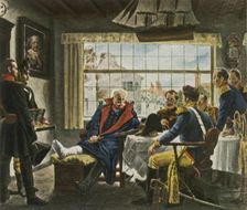 Blücher takes possession of Napoleon's medals and hat after...Waterloo, 18 June 1815, (1936). Creator: Unknown