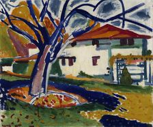 Blue Trees, 1915-1916. Creator: Henry Lyman Saÿen
