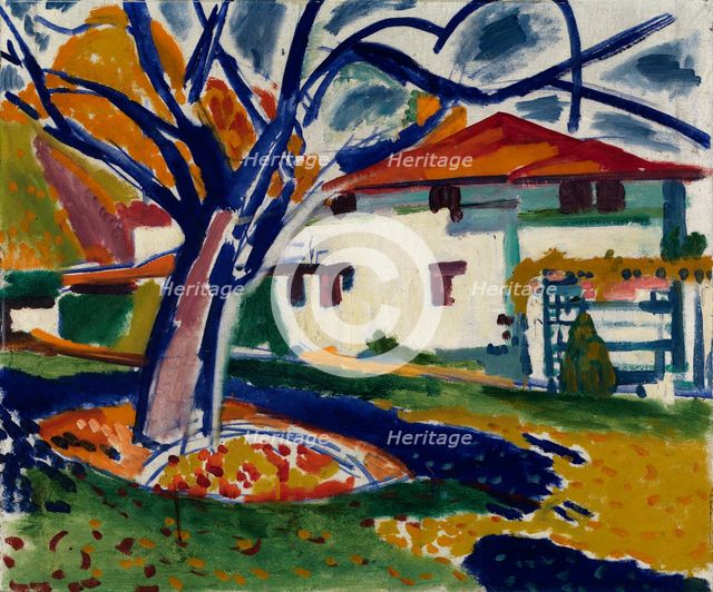 Blue Trees, 1915-1916. Creator: Henry Lyman Saÿen.