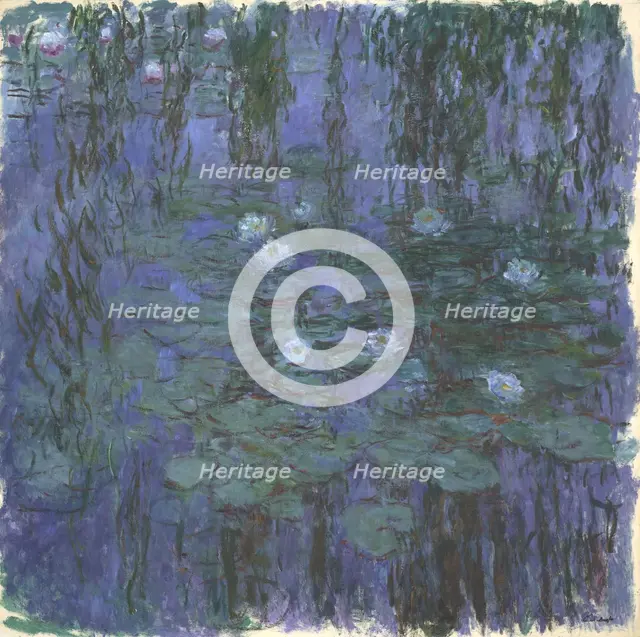 Blue Water Lilies, 1916-1919. Artist: Monet, Claude (1840-1926)