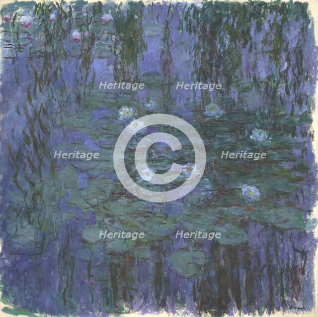 Blue Water Lilies, 1916-1919. Artist: Monet, Claude (1840-1926)