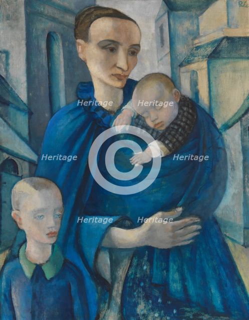Blue Woman, before 1919. Creator: Rée, Anita (1885-1933).
