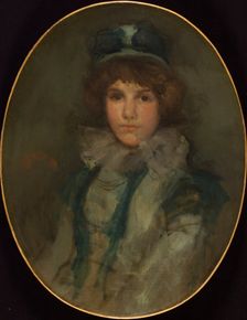 Blue and Coral: The Little Blue Bonnet, 1898. Creator: James Abbott McNeill Whistler