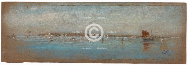 Blue and Silver - The Islands, Venice, 1879-1880. Creator: James Abbott McNeill Whistler.