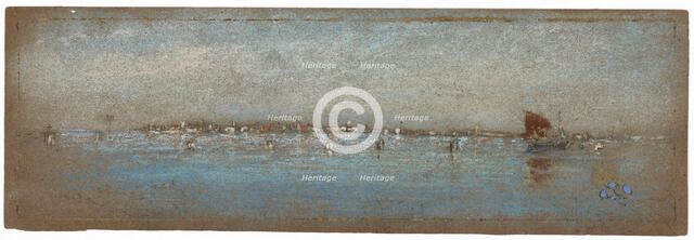 Blue and Silver - The Islands, Venice, 1879-1880. Creator: James Abbott McNeill Whistler.