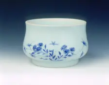 Blue and white censer, Transitional period, China, c1640. Creator: Unknown