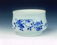 Blue and white censer, Transitional period, China, c1640. Creator: Unknown