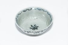Blue and white bowl, 13th century. Creator: Unknown