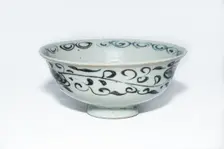 Blue and white bowl, 13th century. Creator: Unknown
