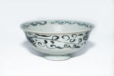 Blue and white bowl, 13th century. Creator: Unknown