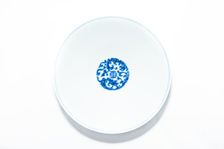 Blue and white bowl with kui dragon medallions, 1723-1735. Creator: Unknown