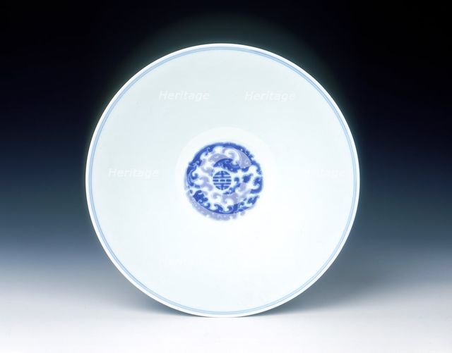 Blue and white bowl, Yongzheng period, Qing dynasty, China, 1723-1735. Creator: Unknown.