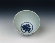 Blue and white bowl, Ming dynasty, China, 1550-1599. Creator: Unknown