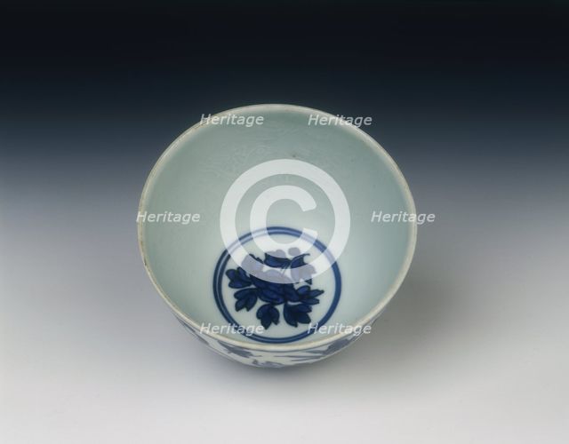Blue and white bowl, Ming dynasty, China, 1550-1599. Creator: Unknown.