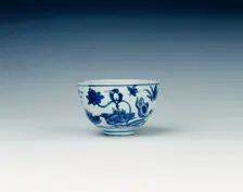 Blue and white bowl, Ming dynasty, China, 1550-1599. Creator: Unknown