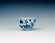 Blue and white bowl, Ming dynasty, China, 1550-1599. Creator: Unknown