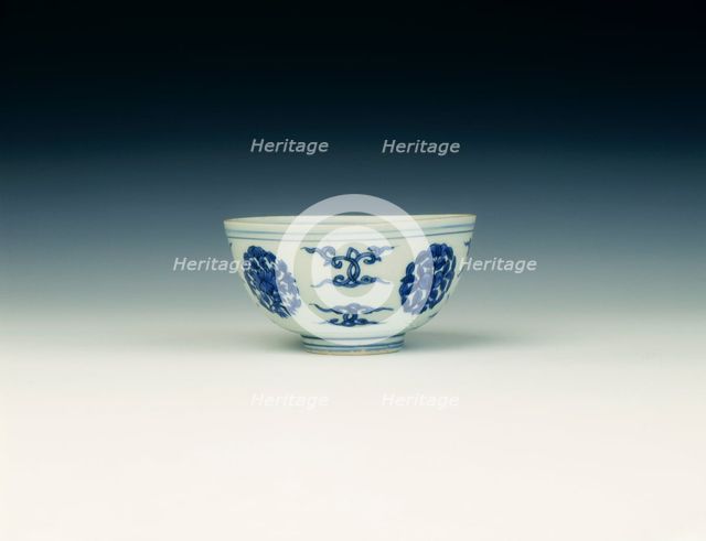 Blue and white bowl, Ming dynasty, Jiajing period, China, 1522-1566. Creator: Unknown.