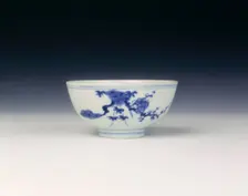 Blue and white bowl, Ming dynasty, Tianqi period, China, 1621-1627. Creator: Unknown