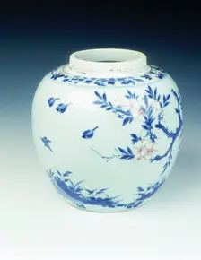 Blue and white ginger jar, early Kangxi period, Qing dynasty, China, 1662-1677. Creator: Unknown