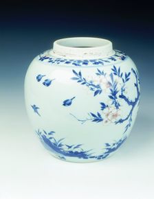 Blue and white ginger jar, early Kangxi period, Qing dynasty, China, 1662-1677. Creator: Unknown