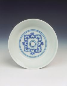 Blue and white dish, Ming dynasty, China, 1467-1485. Creator: Unknown