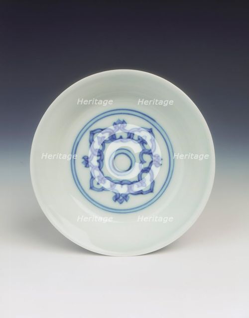 Blue and white dish, Ming dynasty, China, 1467-1485. Creator: Unknown.