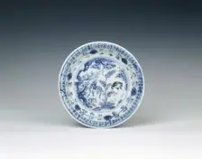 Blue and white dish, Ming dynasty, China, c1500. Creator: Unknown