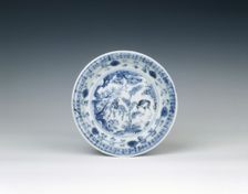 Blue and white dish, Ming dynasty, China, c1500. Creator: Unknown