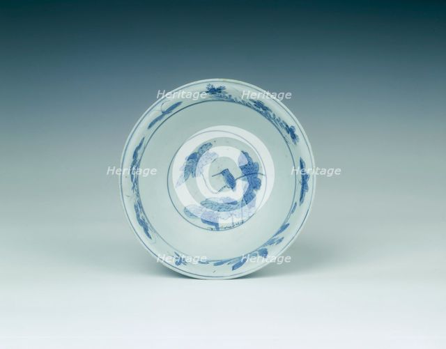 Blue and white Kraak porcelain bowl, China, 1550-1575. Creator: Unknown.