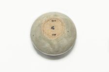 Blue and white jarlet with floral decoration, 14th-15th century. Creator: Unknown