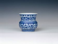 Blue and white leys jar, Qing dynasty, Daoguang period, China, 1821-1850. Creator: Unknown