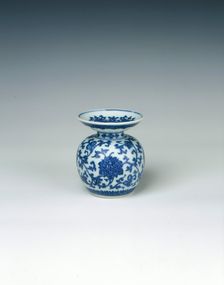 Blue and white leys jar, Qing dynasty, Qianlong period, China, 1736-1795. Creator: Unknown