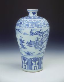 Blue and white meiping vase, Ming dynasty, China, 2nd half of 15th century