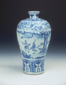 Blue and white meiping vase, Ming dynasty, China, 2nd half of 15th century