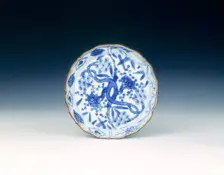 Blue and white Shonsui-type saucer, Ming dynasty, China, 2nd quarter of 17th century. Creator: Unknown