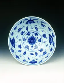 Blue and white palace bowl in Chenghua style, late Kangxi period, Qing dynasty, China, 1700-1722. Creator: Unknown